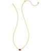 imageKendra Scott Cailin Pendant Necklace Fashion Jewelry for WomenGOLD  BURGUNDY CRYSTAL