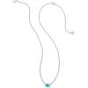 imageKendra Scott Cailin Pendant Necklace Fashion Jewelry for WomenRHODIUM  AQUA CRYSTAL