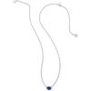 imageKendra Scott Cailin Pendant Necklace Fashion Jewelry for WomenRHODIUM  BLUE CRYSTAL