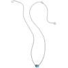 imageKendra Scott Cailin Pendant Necklace Fashion Jewelry for WomenRHODIUM  COBALT BLUE CRYSTAL