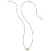 imageKendra Scott Cailin Pendant Necklace Fashion Jewelry for WomenRHODIUM  LIGHT GREEN CRYSTAL