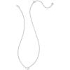 imageKendra Scott Cailin Pendant Necklace Fashion Jewelry for WomenRHODIUM METAL  WHITE CUBIC ZIRCONIA