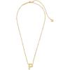 imageKendra Scott Letters AZ Pendant Necklace for Women Fashion Jewelry 14k GoldPlated BrassLetter P