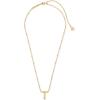 imageKendra Scott Letters AZ Pendant Necklace for Women Fashion Jewelry 14k GoldPlated BrassLetter T