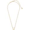 imageKendra Scott Letters AZ Pendant Necklace for Women Fashion Jewelry 14k GoldPlated BrassLetter U