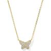 imageKendra Scott Lillia Crystal Pendant Necklace Fashion Jewelry for WomenGOLD  WHITE CRYSTAL