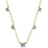 imageKendra Scott Lillia Crystal Strand Necklace Fashion Jewelry for WomenGOLD  BLUE GREEN CRYSTAL