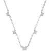 imageKendra Scott Lillia Crystal Strand Necklace Fashion Jewelry for WomenRHODIUM  WHITE CRYSTAL