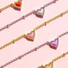 imageKendra Scott Mini Ari Heart Satellite Necklace Fashion Jewelry for WomenGOLD  ROSE QUARTZ