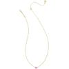 imageKendra Scott Mini Elisa 14k GoldPlated Satellite Short Pendant Necklace Fashion Jewelry for WomenGOLD  FUCHSIA MAGNESITE