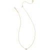 imageKendra Scott Mini Elisa 14k GoldPlated Satellite Short Pendant Necklace Fashion Jewelry for WomenGOLD  PINK OPALITE CRYSTAL