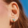 imageKendra Scott Mini Ellie 14k GoldPlated Stud Earrings Fashion Jewelry for WomenGOLD  TURQUOISE