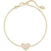 imageKendra Scott Ari Heart Link Chain Bracelet for Women Fashion JewelryGOLD  IRIDESCENT DRUSY