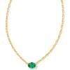 imageKendra Scott Cailin Pendant Necklace Fashion Jewelry for WomenGOLD  GREEN CRYSTAL