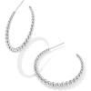 imageKendra Scott Josie Hoop Earrings Fashion Jewelry for WomenRHODIUM