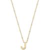 imageKendra Scott Letters AZ Pendant Necklace for Women Fashion Jewelry 14k GoldPlated BrassLetter J