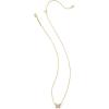 imageKendra Scott Lillia Crystal Pendant Necklace Fashion Jewelry for WomenGOLD  WHITE CRYSTAL