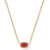 imageKendra Scott Mini Elisa 14k GoldPlated Satellite Short Pendant Necklace Fashion Jewelry for WomenGOLD  RED ILLUSION