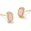 imageKendra Scott Mini Ellie 14k GoldPlated Stud Earrings Fashion Jewelry for WomenGOLD  PINK OPALITE CRYSTAL