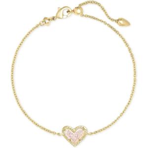 imageKendra Scott Ari Heart Link Chain Bracelet for Women Fashion JewelryGOLD  IRIDESCENT DRUSY