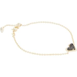 imageKendra Scott Ari Heart Link Chain Bracelet for Women Fashion JewelryGold Black Drusy