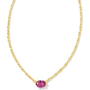 imageKendra Scott Cailin Pendant Necklace Fashion Jewelry for WomenGOLD  PURPLE CRYSTAL