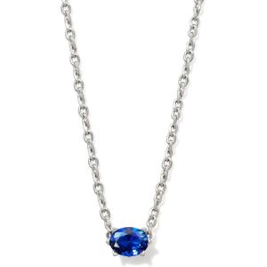 imageKendra Scott Cailin Pendant Necklace Fashion Jewelry for WomenRHODIUM  BLUE CRYSTAL