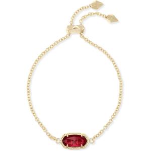imageKendra Scott Elaina Adjustable Chain Bracelet for Women Fashion Jewelry GoldPlatedGOLD  BERRY CLEAR GLASS
