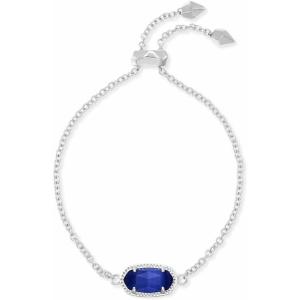 imageKendra Scott Elaina Adjustable Chain Bracelet for Women Fashion Jewelry GoldPlatedRHODIUM  COBALT CATS EYE