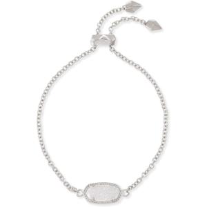 imageKendra Scott Elaina Adjustable Chain Bracelet for Women Fashion Jewelry GoldPlatedRHODIUM  IRIDESCENT DRUSY