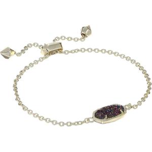 imageKendra Scott Elaina Adjustable Chain Bracelet for Women Fashion Jewelry GoldPlatedRHODIUM  MULTI DRUSY