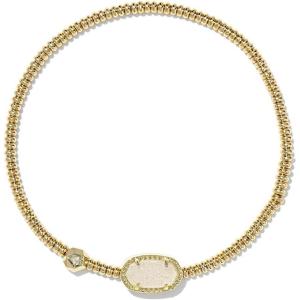 imageKendra Scott Grayson Crystal Stretch Bracelet Fashion Jewelry for WomenGOLD  IRIDESCENT DRUSY
