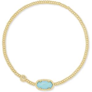 imageKendra Scott Grayson Crystal Stretch Bracelet Fashion Jewelry for WomenGOLD  LT BLUE MAGNESITE