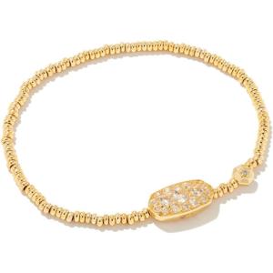 imageKendra Scott Grayson Crystal Stretch Bracelet Fashion Jewelry for WomenGOLD  WHITE CRYSTAL