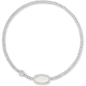 imageKendra Scott Grayson Crystal Stretch Bracelet Fashion Jewelry for WomenRHODIUM  IVORY MOTHER OF PEARL