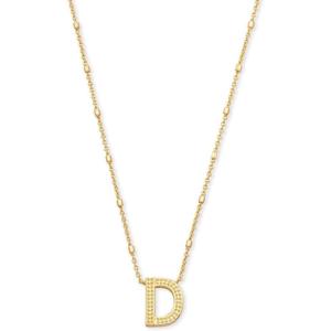 imageKendra Scott Letters AZ Pendant Necklace for Women Fashion Jewelry 14k GoldPlated BrassLetter D