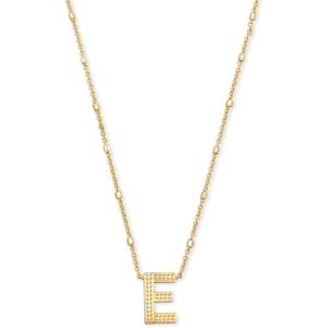 imageKendra Scott Letters AZ Pendant Necklace for Women Fashion Jewelry 14k GoldPlated BrassLetter E