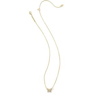 imageKendra Scott Lillia Crystal Pendant Necklace Fashion Jewelry for WomenGOLD  WHITE CRYSTAL
