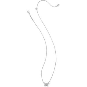 imageKendra Scott Lillia Crystal Pendant Necklace Fashion Jewelry for WomenRHODIUM  WHITE CRYSTAL