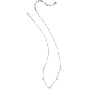 imageKendra Scott Lillia Crystal Strand Necklace Fashion Jewelry for WomenRHODIUM  WHITE CRYSTAL