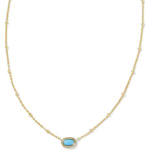 imageKendra Scott Mini Elisa 14k GoldPlated Satellite Short Pendant Necklace Fashion Jewelry for WomenGOLD  MINT MAGNESITE