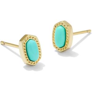 imageKendra Scott Mini Ellie 14k GoldPlated Stud Earrings Fashion Jewelry for WomenGOLD  MINT MAGNESITE