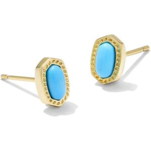 imageKendra Scott Mini Ellie 14k GoldPlated Stud Earrings Fashion Jewelry for WomenGOLD  TURQUOISE