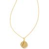 imageKendra Scott 14k GoldPlated Brass Letter AZ Disc Reversible Pendant Necklace Fashion Jewelry for WomenLetter A