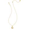 imageKendra Scott 14k GoldPlated Brass Letter AZ Disc Reversible Pendant Necklace Fashion Jewelry for WomenLetter C