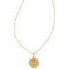 imageKendra Scott 14k GoldPlated Brass Letter AZ Disc Reversible Pendant Necklace Fashion Jewelry for WomenLetter E