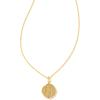imageKendra Scott 14k GoldPlated Brass Letter AZ Disc Reversible Pendant Necklace Fashion Jewelry for WomenLetter N