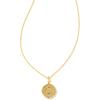 imageKendra Scott 14k GoldPlated Brass Letter AZ Disc Reversible Pendant Necklace Fashion Jewelry for WomenLetter O