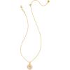 imageKendra Scott 14k GoldPlated Brass Letter AZ Disc Reversible Pendant Necklace Fashion Jewelry for WomenLetter S