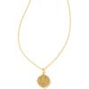 imageKendra Scott 14k GoldPlated Brass Letter AZ Disc Reversible Pendant Necklace Fashion Jewelry for WomenLetter U